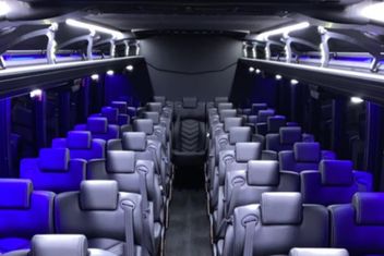 Miami Charter Bus Interior
