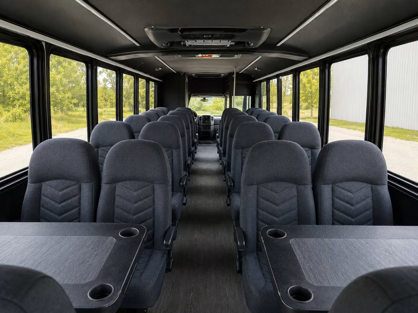15 passenger minibus interior