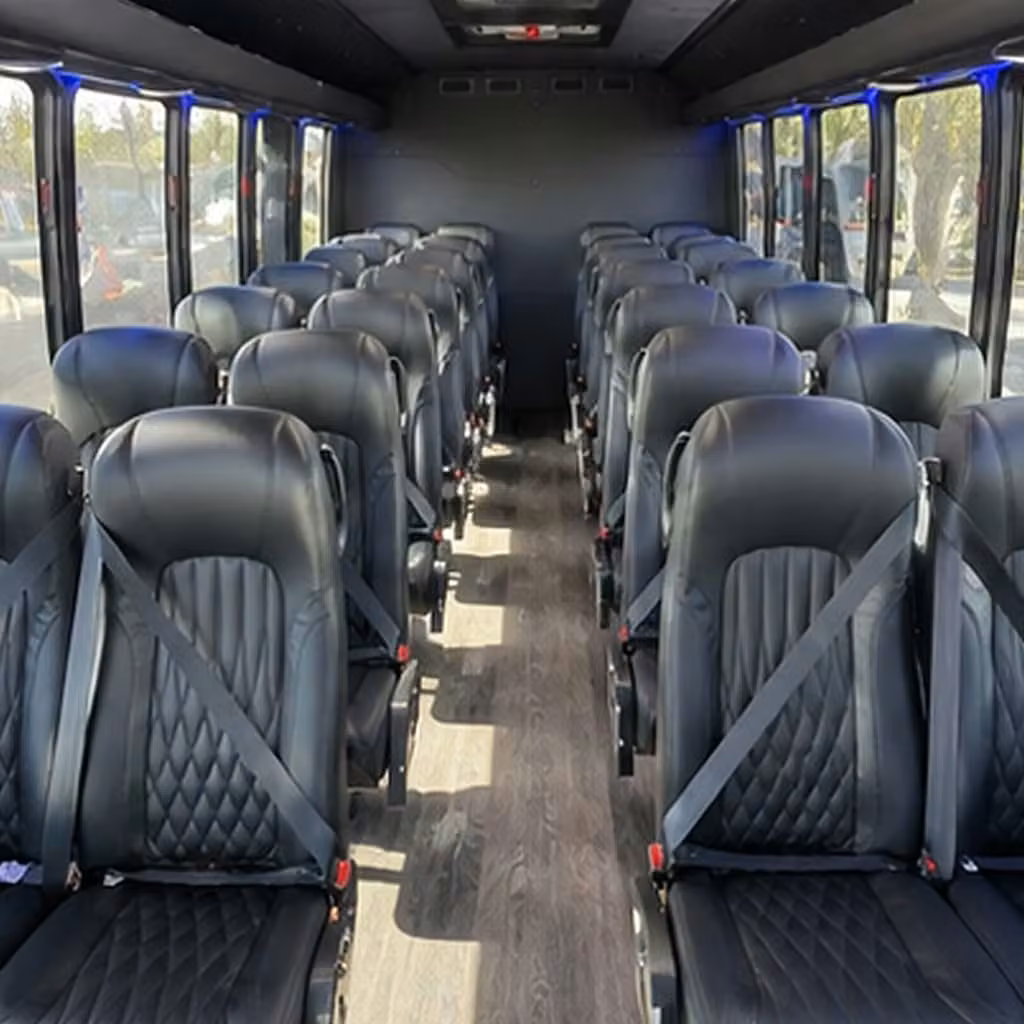 25 passenger minibus interior