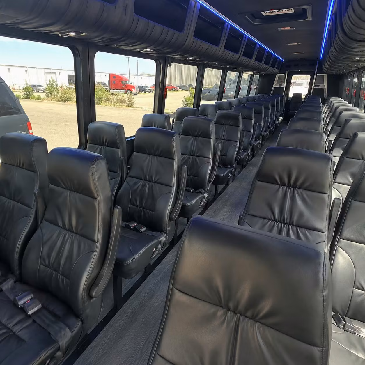 28 passenger minibus inside