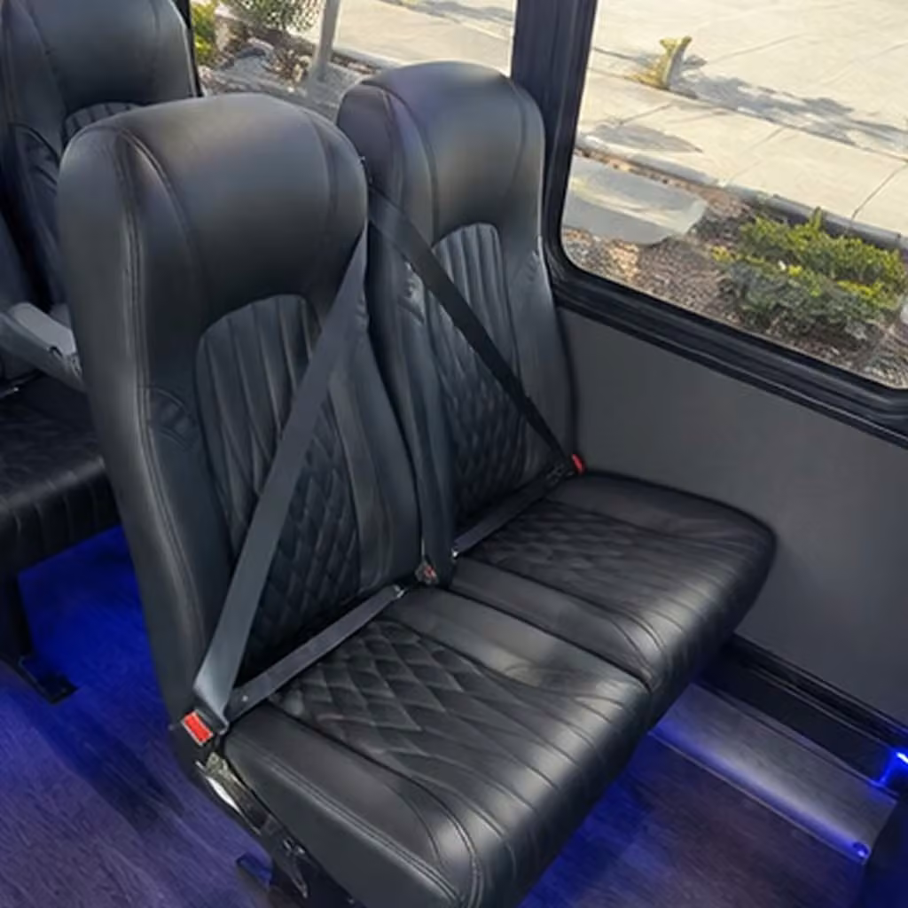 28 passenger minibus interior