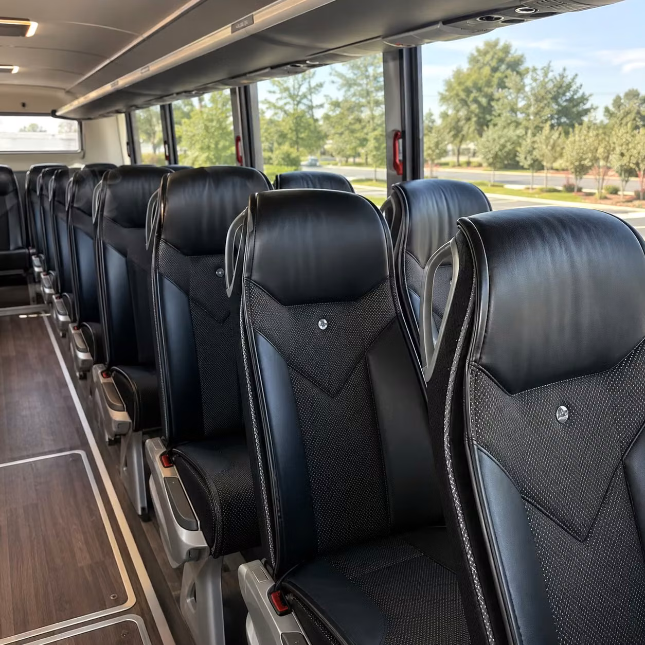 miami charter bus inside