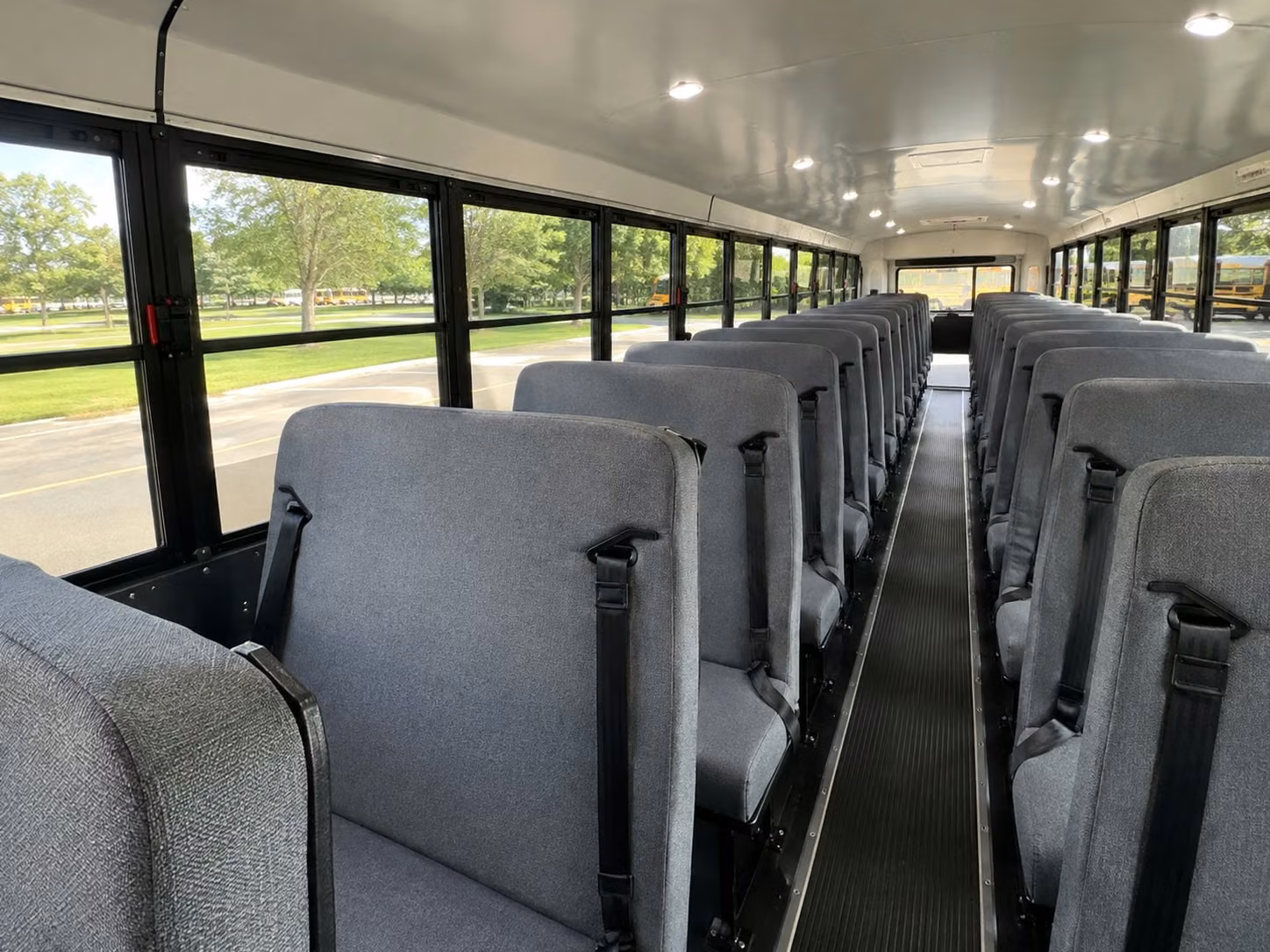 school bus inside