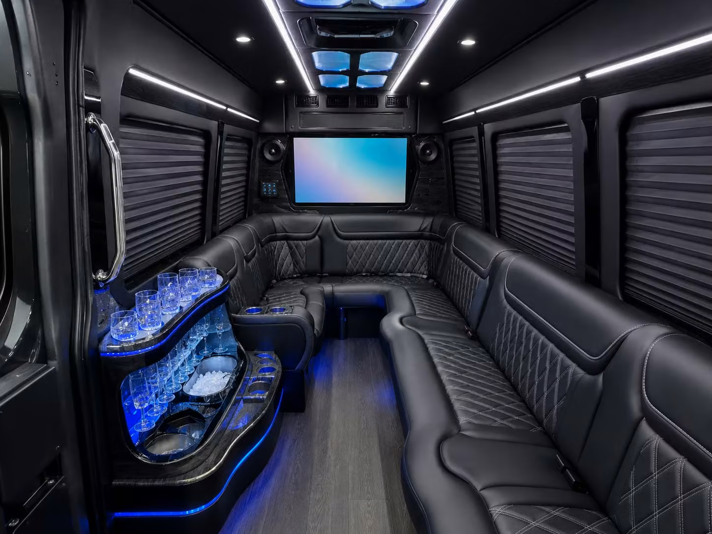 sprinter van rentals for miami prom couples and small vip groups
